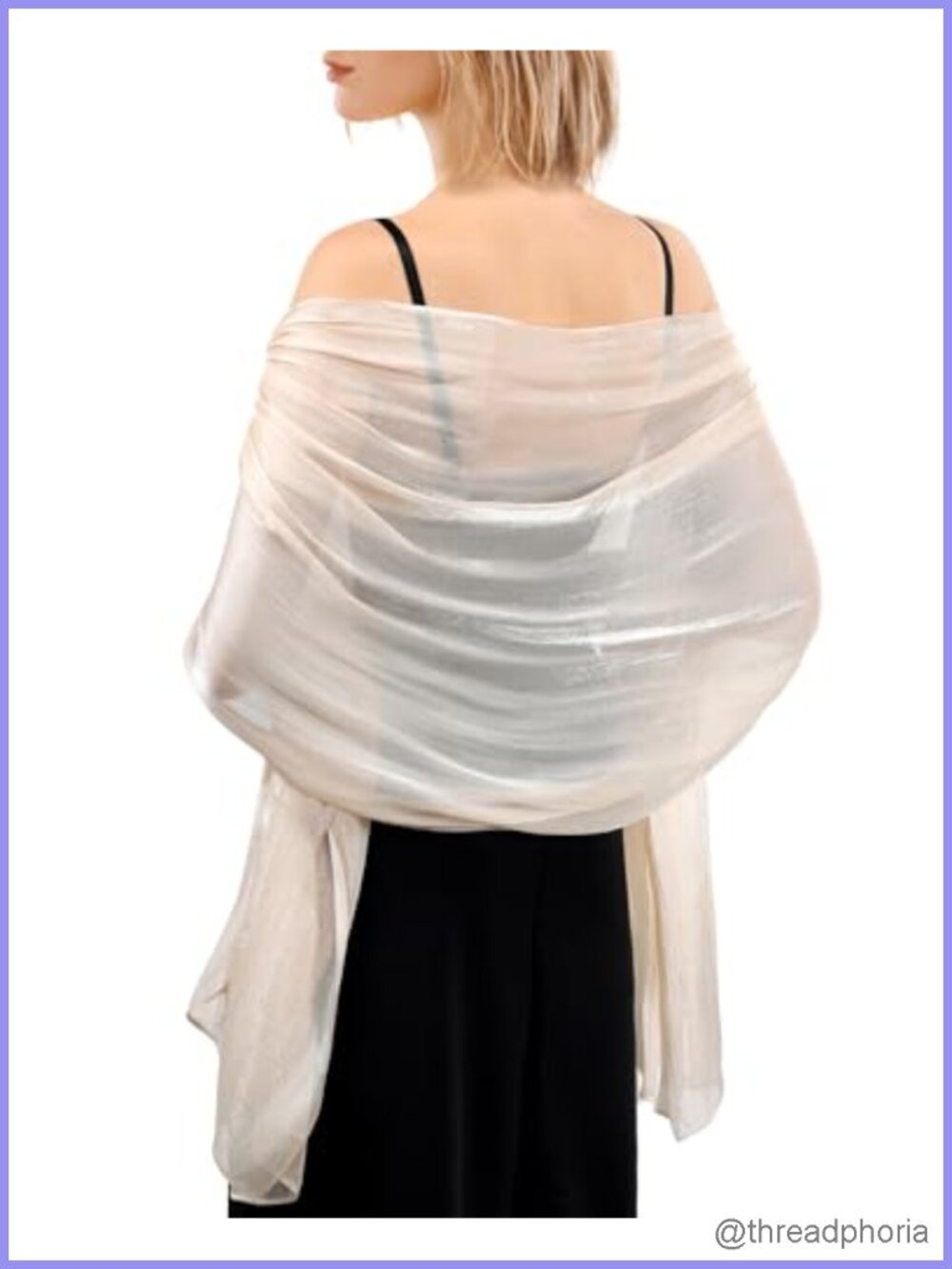 Sparkly Soft Wraps for Evening Dresses Wedding Bridesmaid Shawl Scarf